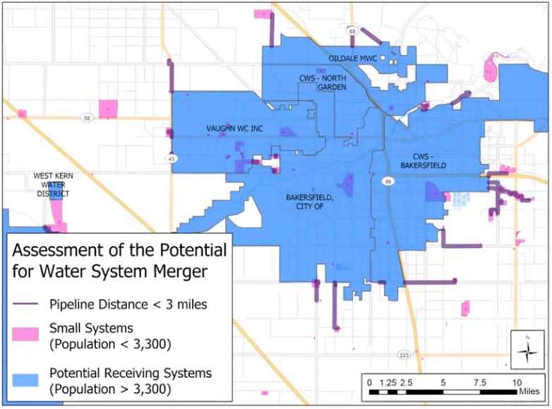 Corona Environmental Consulting's assessment of potential water system mergers in California