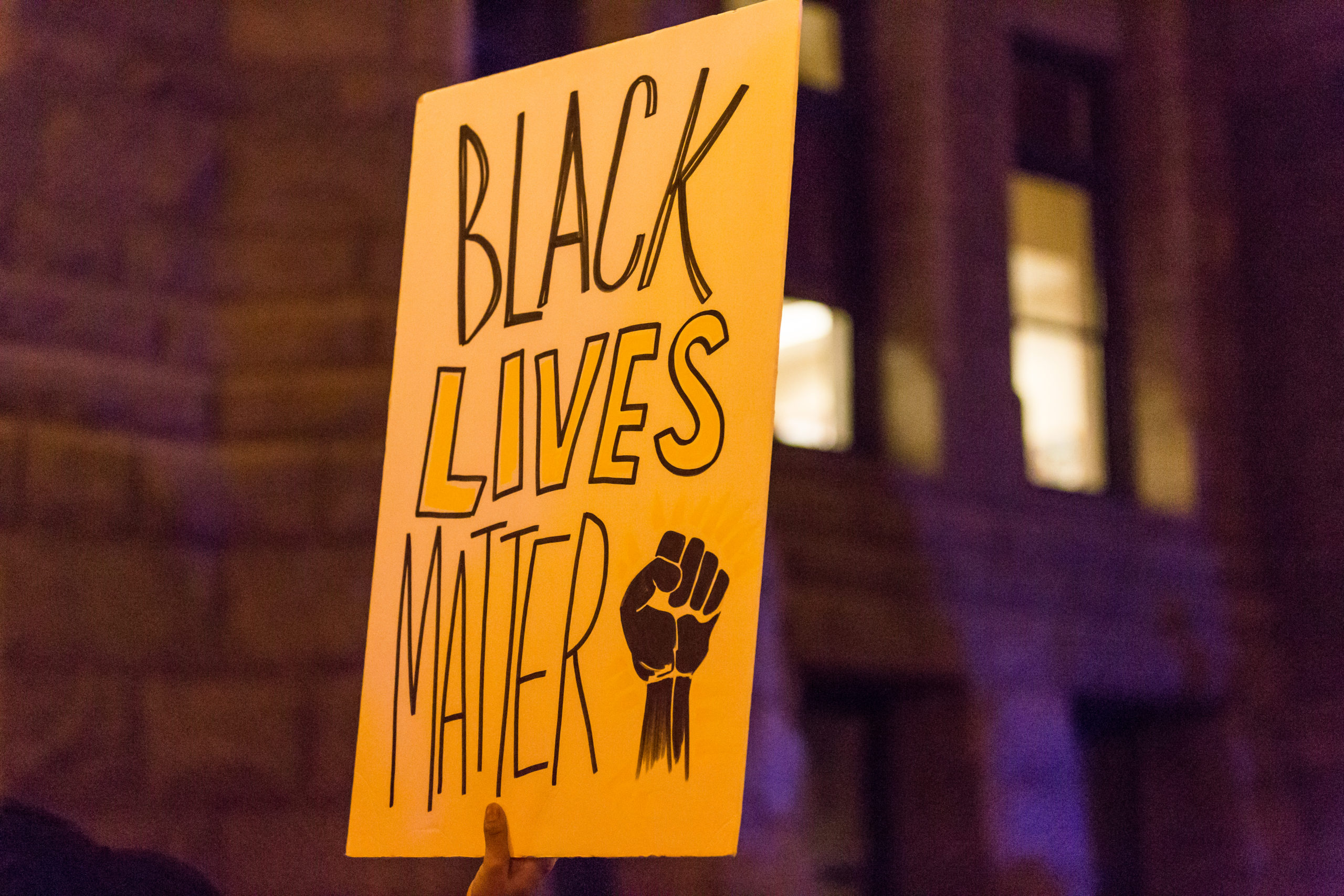 Black Lives Matter sign. Photo by Tony Webster