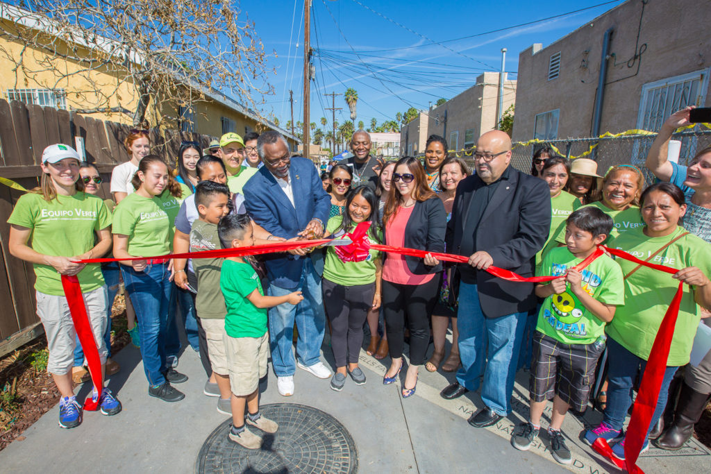 Avalon Green Alley opening in Los Angeles. Photo by LA Sanitation. 
